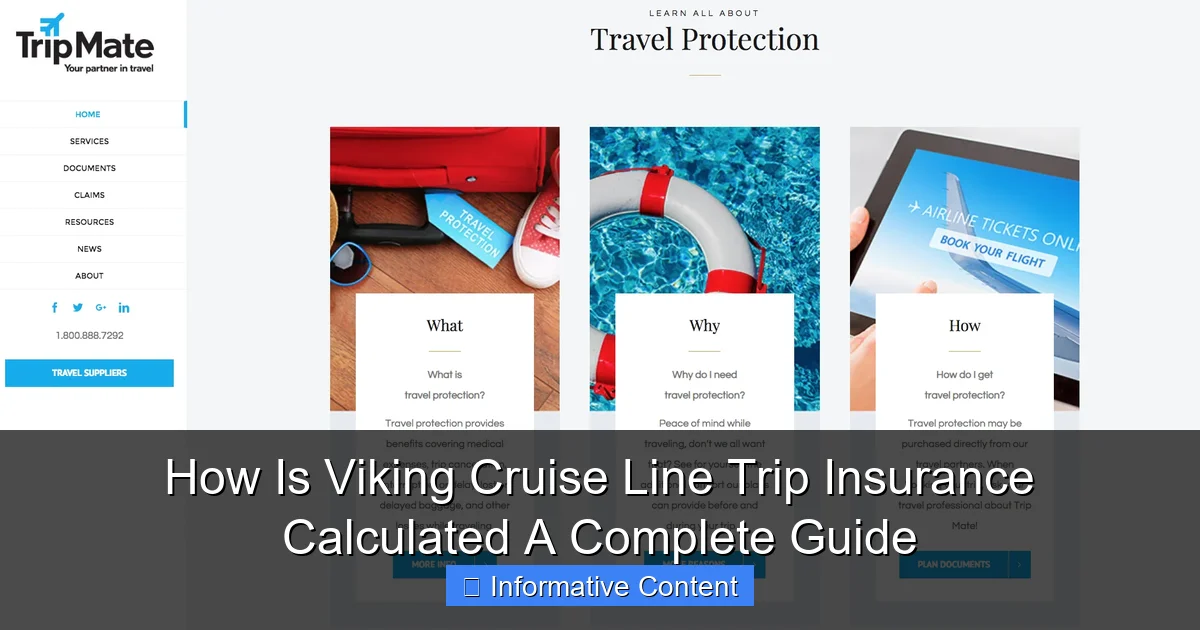 How Is Viking Cruise Line Trip Insurance Calculated A Complete Guide