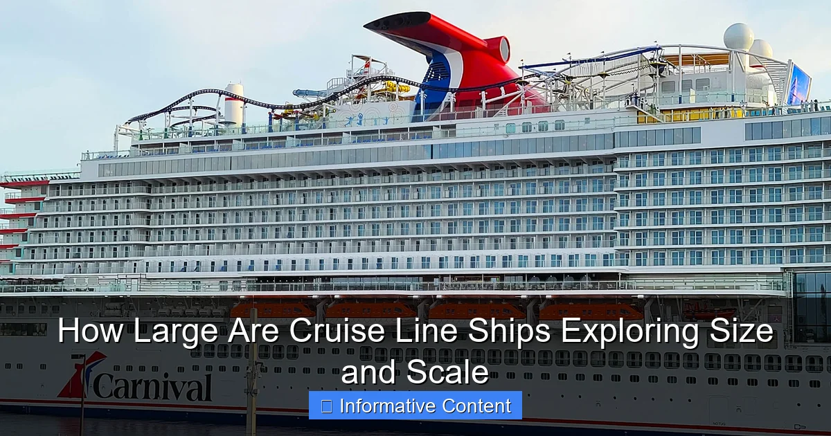 How Large Are Cruise Line Ships Exploring Size and Scale