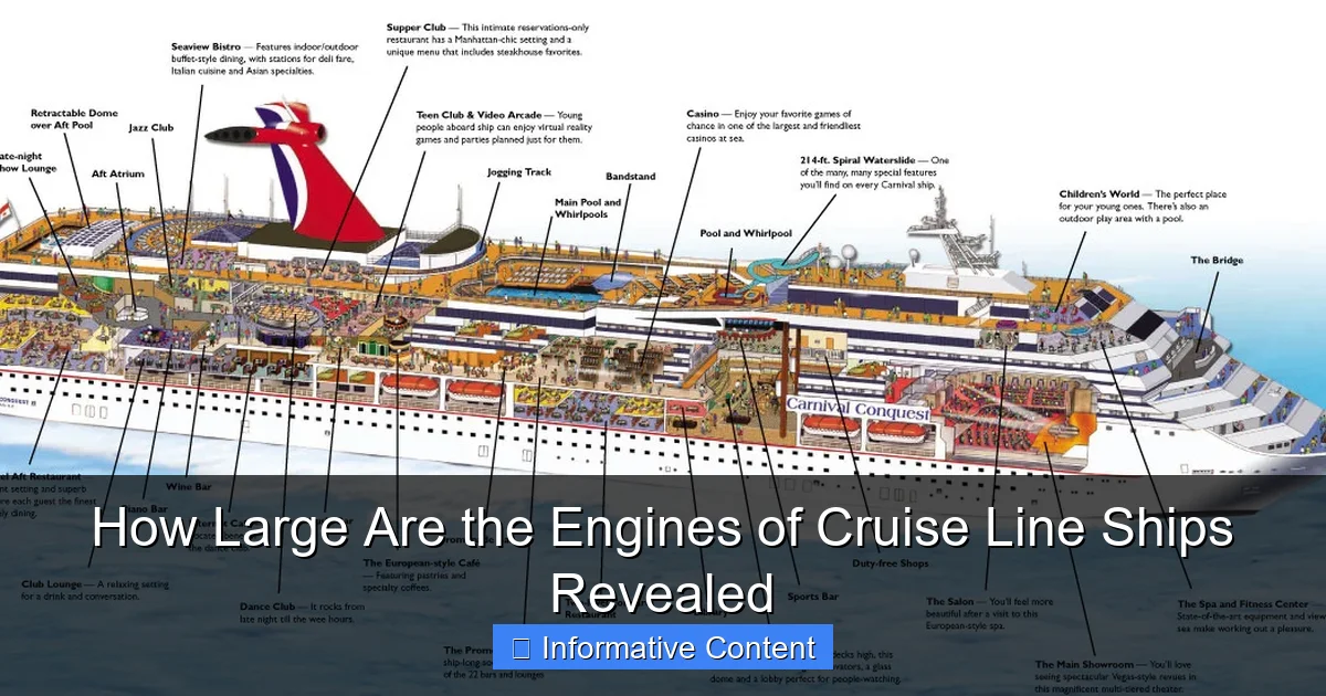 How Large Are the Engines of Cruise Line Ships Revealed