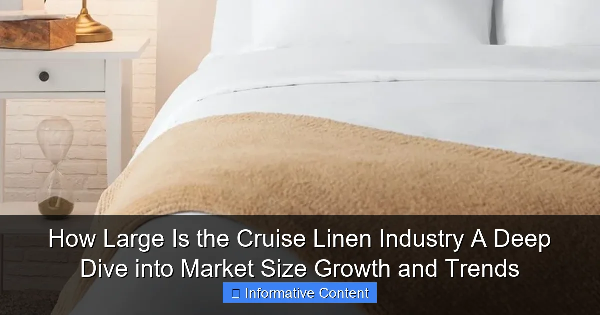 How Large Is the Cruise Linen Industry A Deep Dive into Market Size Growth and Trends