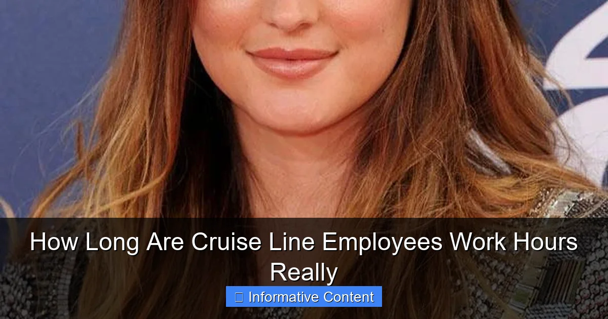 How Long Are Cruise Line Employees Work Hours Really