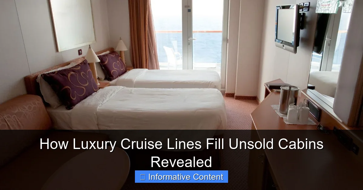 How Luxury Cruise Lines Fill Unsold Cabins Revealed