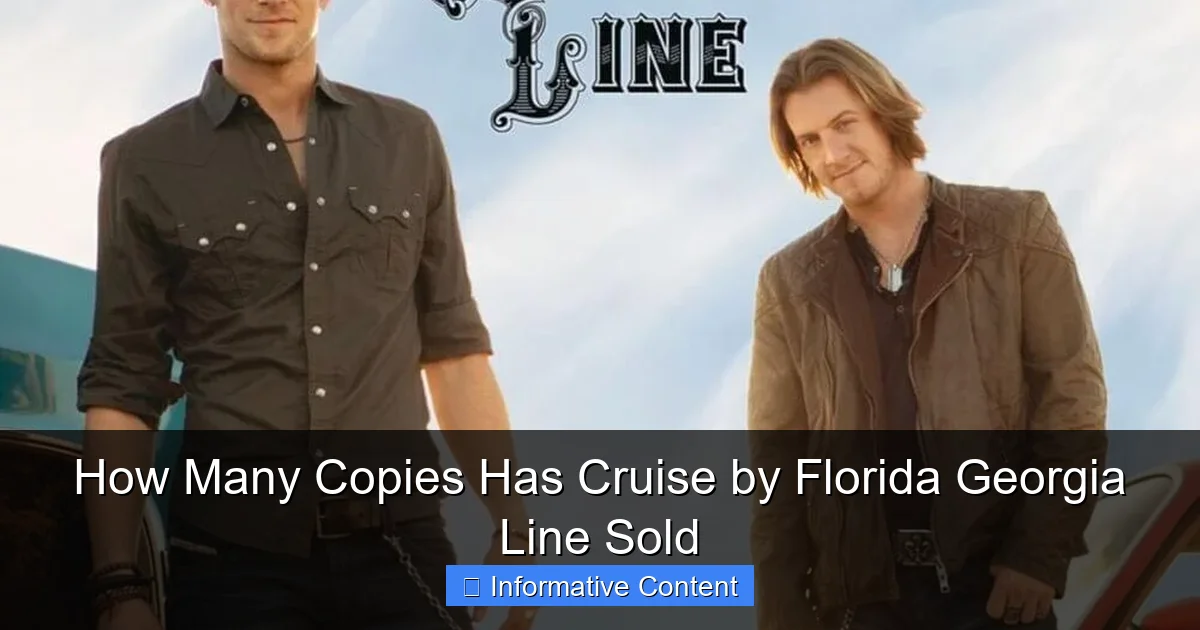 How Many Copies Has Cruise by Florida Georgia Line Sold