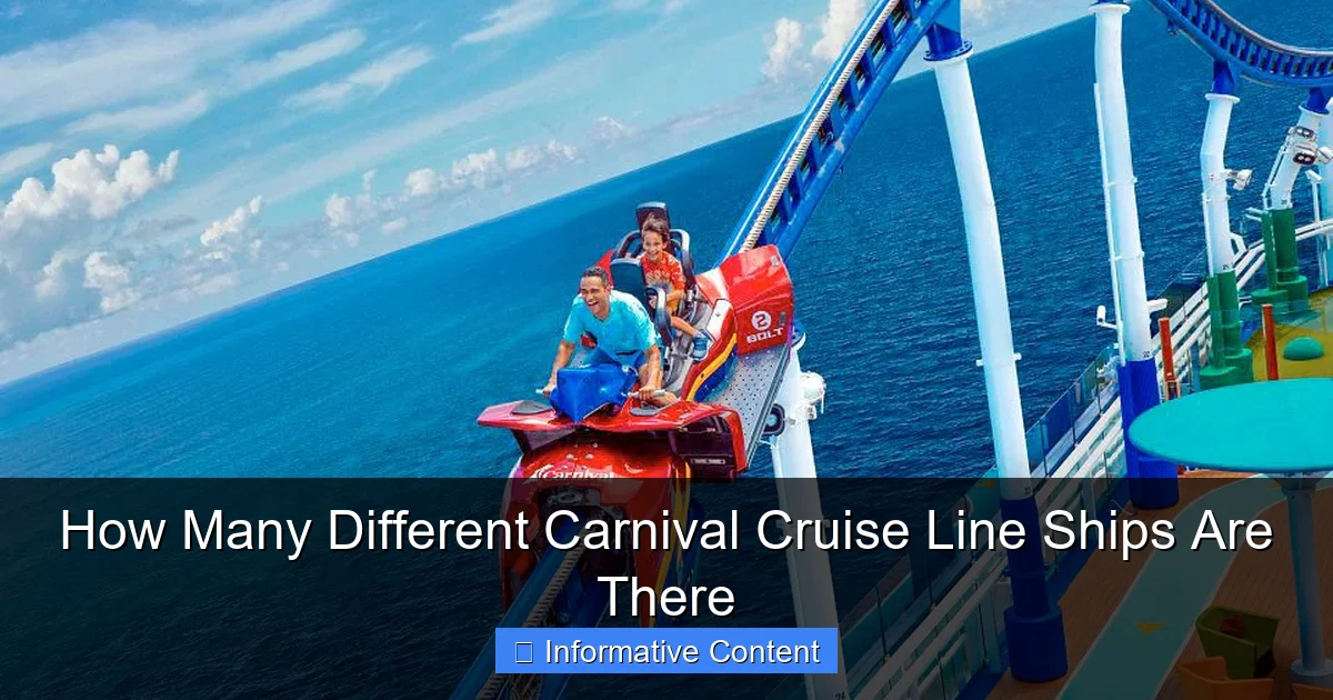 How Many Different Carnival Cruise Line Ships Are There