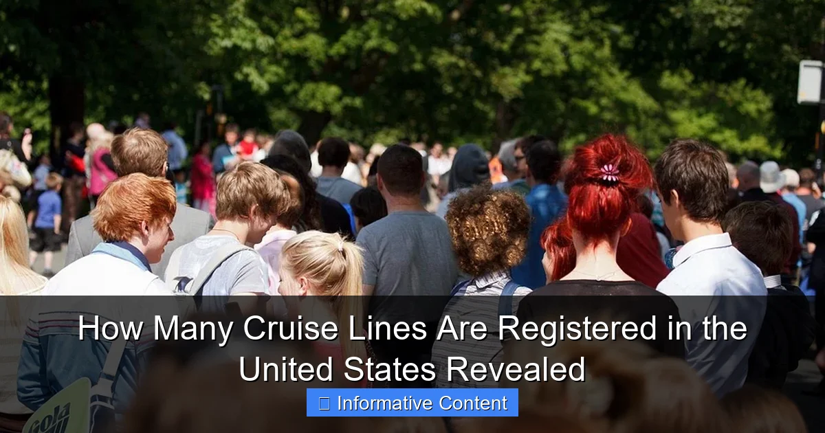 How Many Cruise Lines Are Registered in the United States Revealed