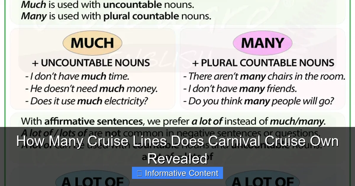 How Many Cruise Lines Does Carnival Cruise Own Revealed