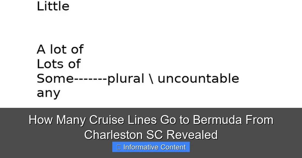 How Many Cruise Lines Go to Bermuda From Charleston SC Revealed