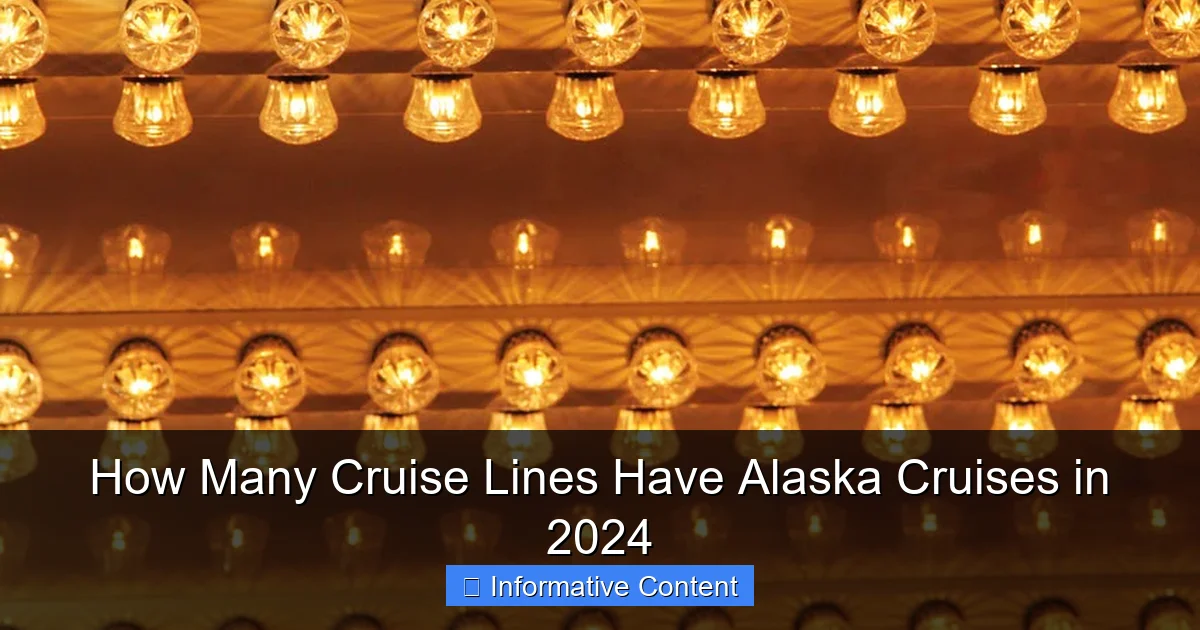 How Many Cruise Lines Have Alaska Cruises in 2024