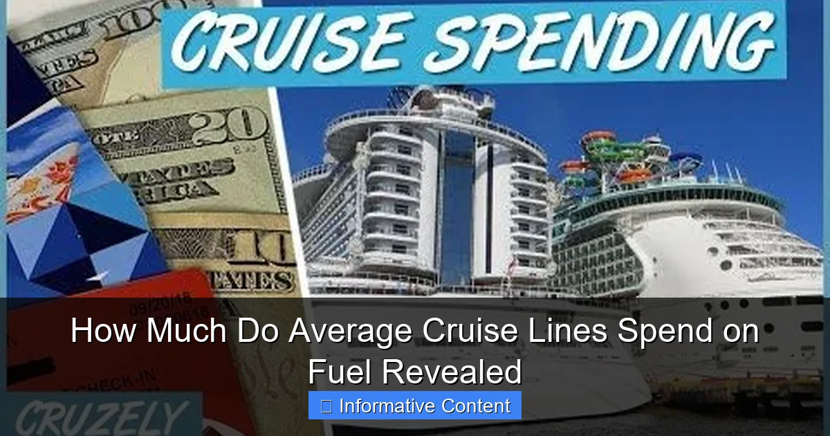 How Much Do Average Cruise Lines Spend on Fuel Revealed