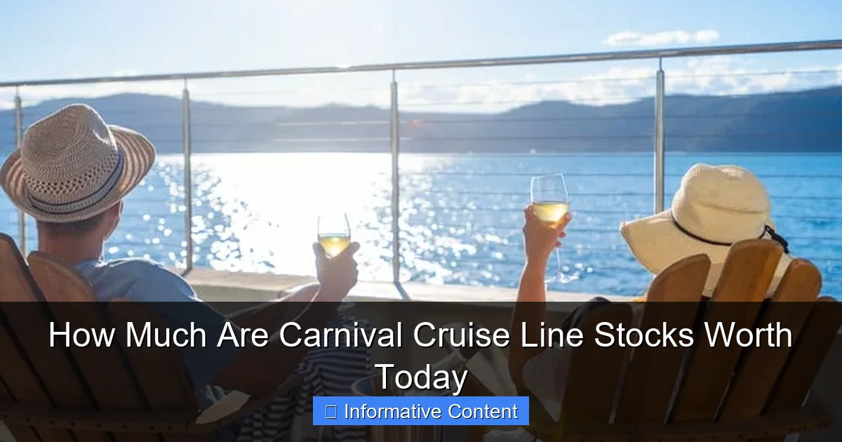 How Much Are Carnival Cruise Line Stocks Worth Today