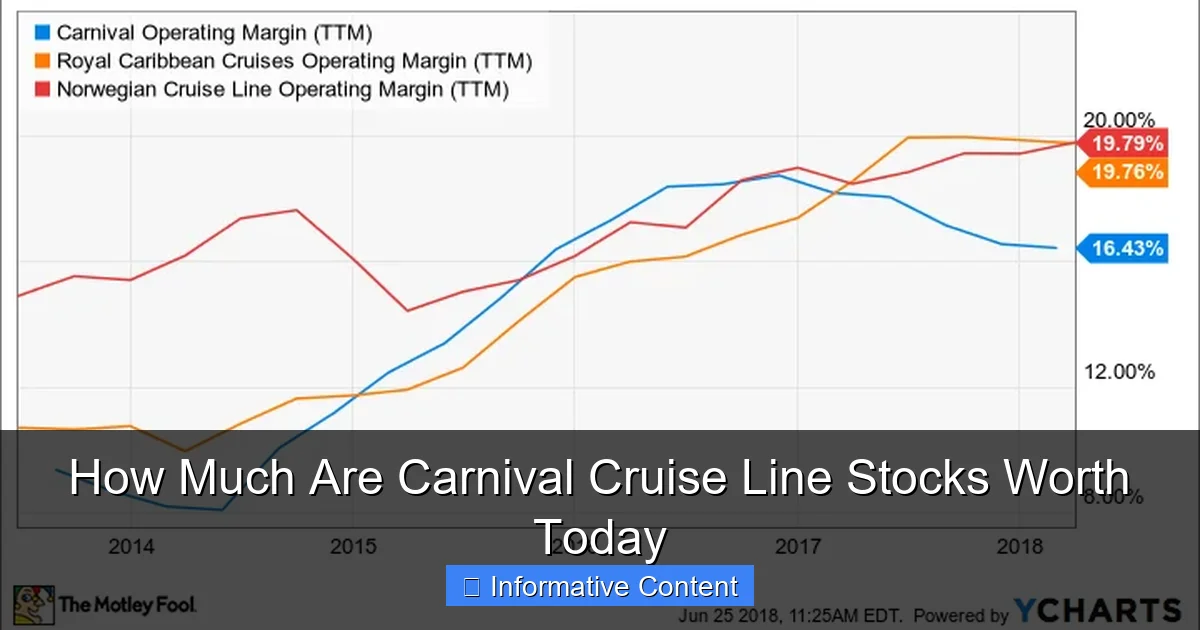How Much Are Carnival Cruise Line Stocks Worth Today
