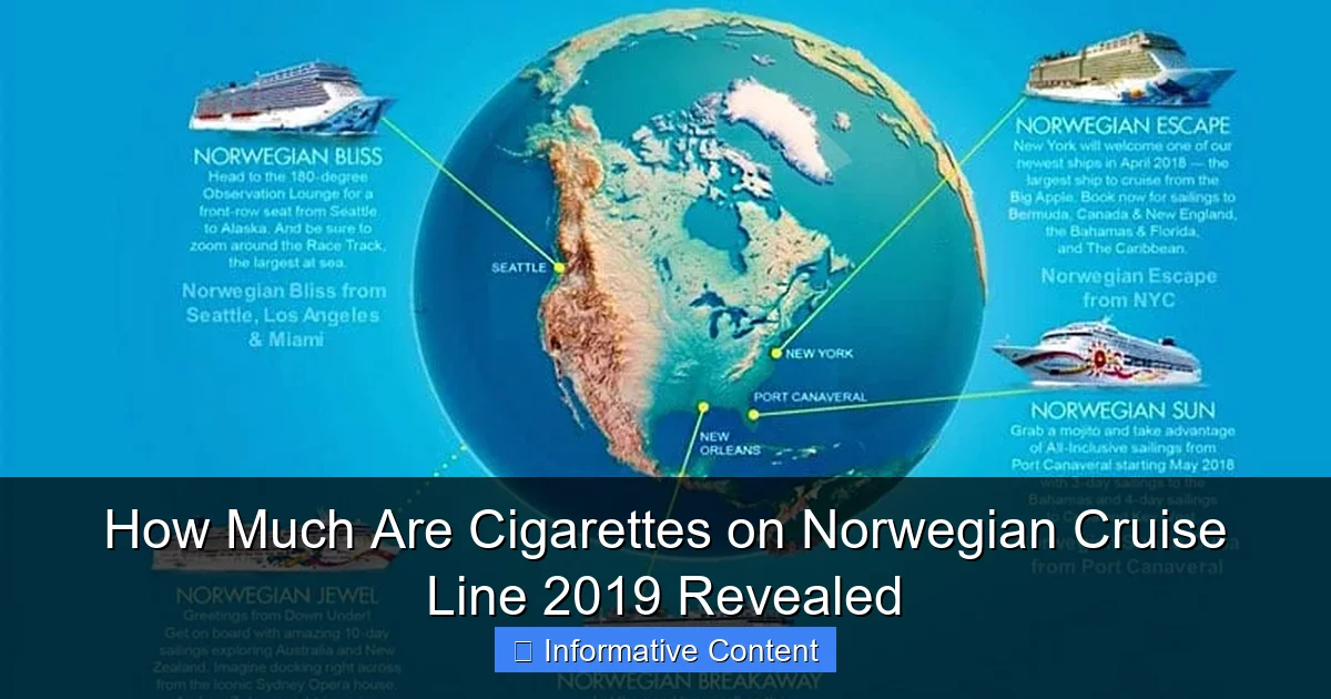 How Much Are Cigarettes on Norwegian Cruise Line 2019 Revealed