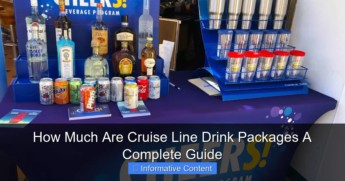 How Much Are Cruise Line Drink Packages A Complete Guide