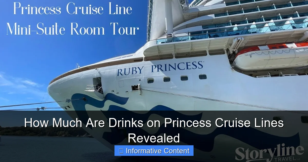 How Much Are Drinks on Princess Cruise Lines Revealed