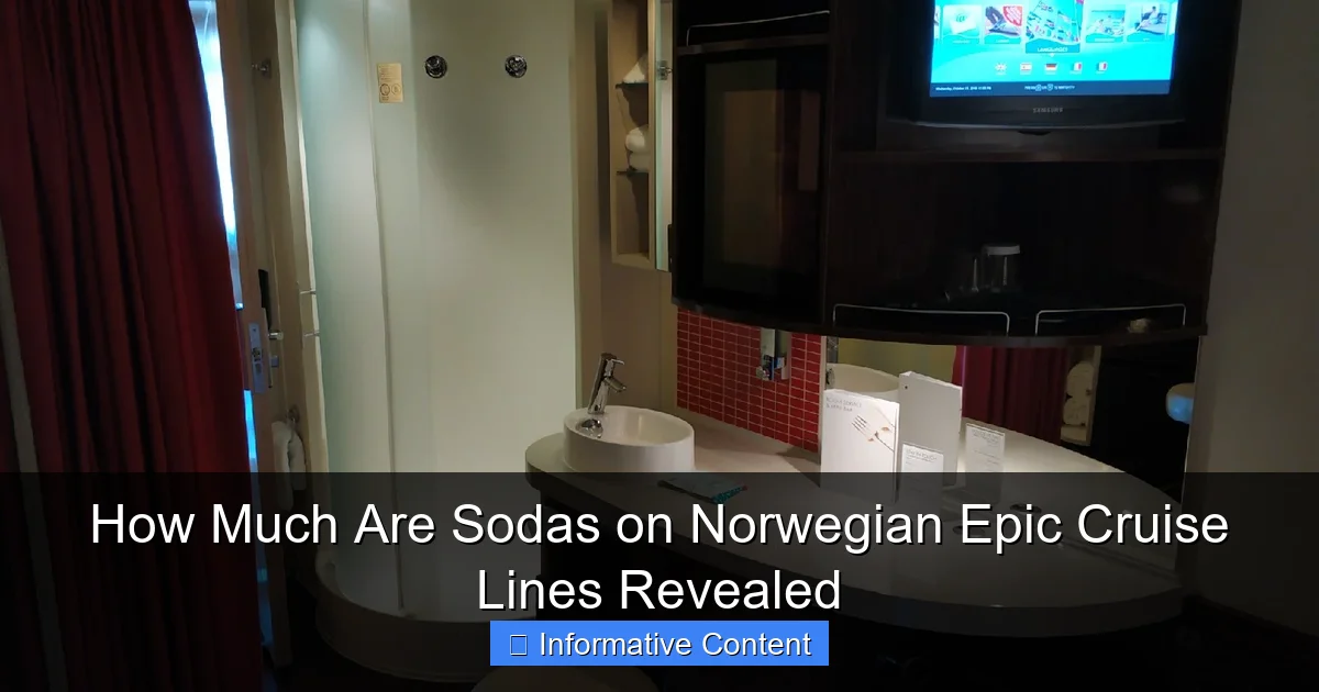How Much Are Sodas on Norwegian Epic Cruise Lines Revealed