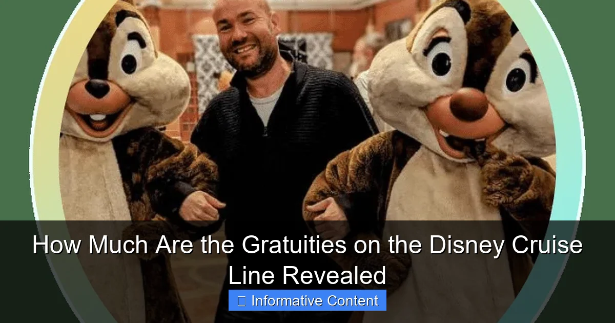How Much Are the Gratuities on the Disney Cruise Line Revealed