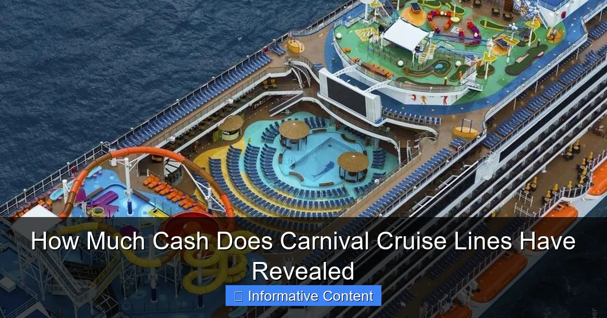How Much Cash Does Carnival Cruise Lines Have Revealed