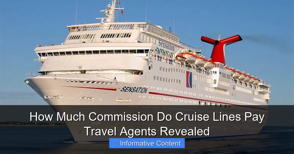 How Much Commission Do Cruise Lines Pay Travel Agents Revealed
