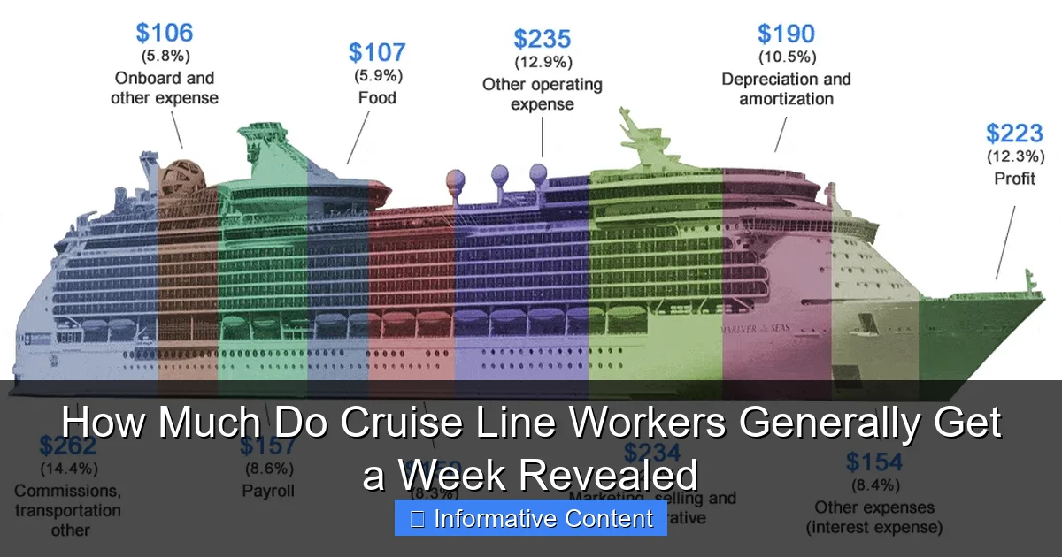 How Much Do Cruise Line Workers Generally Get a Week Revealed