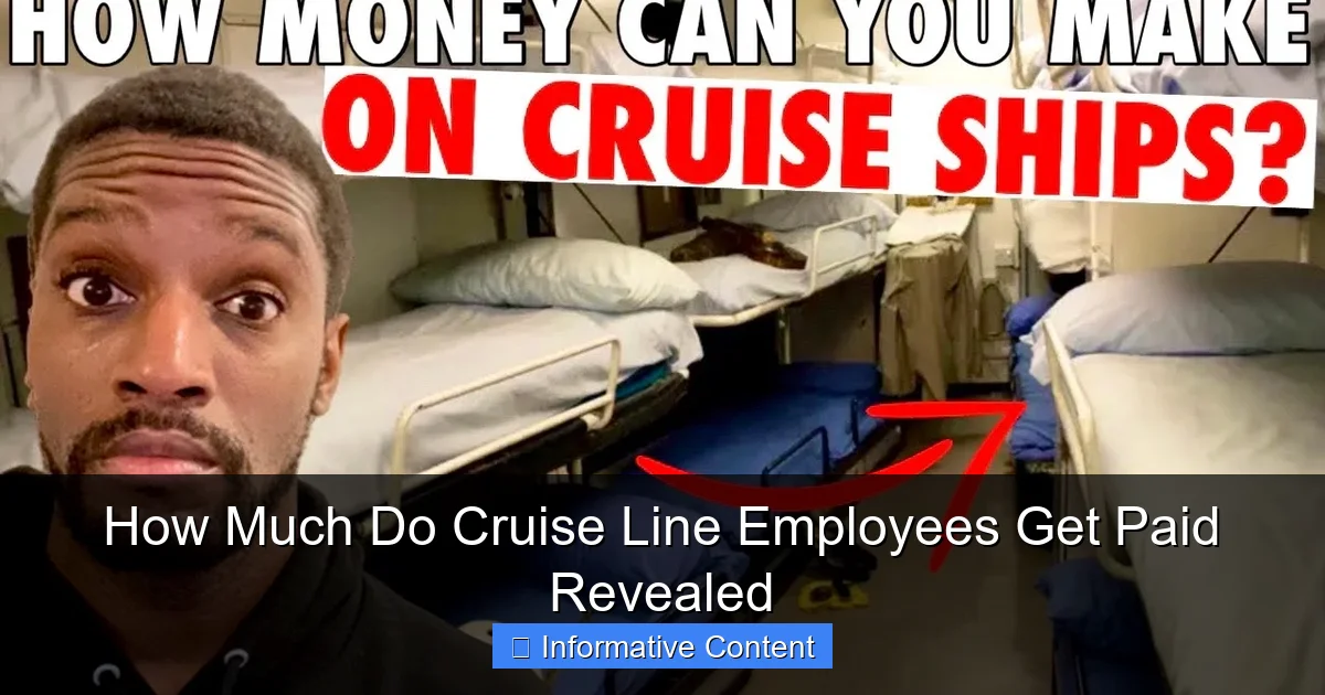 How Much Do Cruise Line Employees Get Paid Revealed