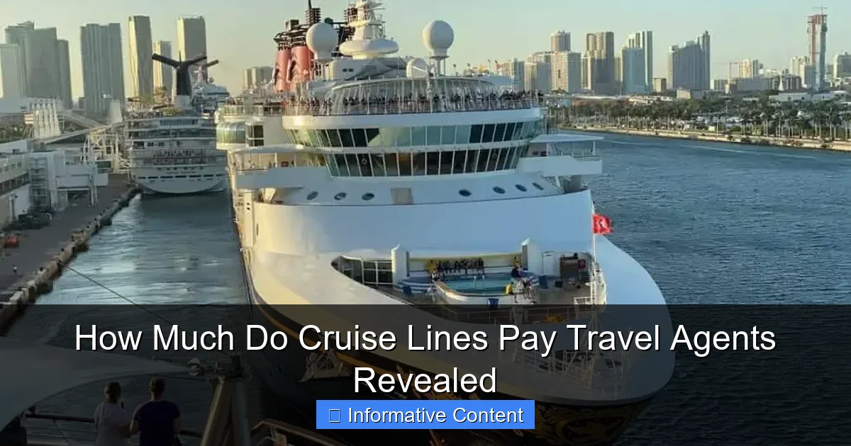 How Much Do Cruise Lines Pay Travel Agents Revealed