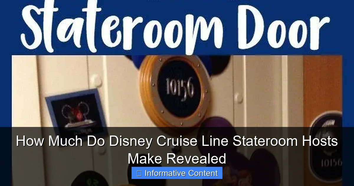 How Much Do Disney Cruise Line Stateroom Hosts Make Revealed
