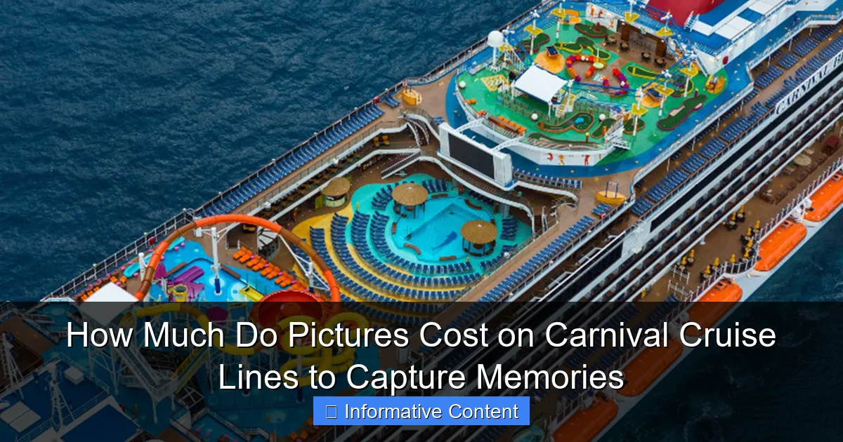 How Much Do Pictures Cost on Carnival Cruise Lines to Capture Memories