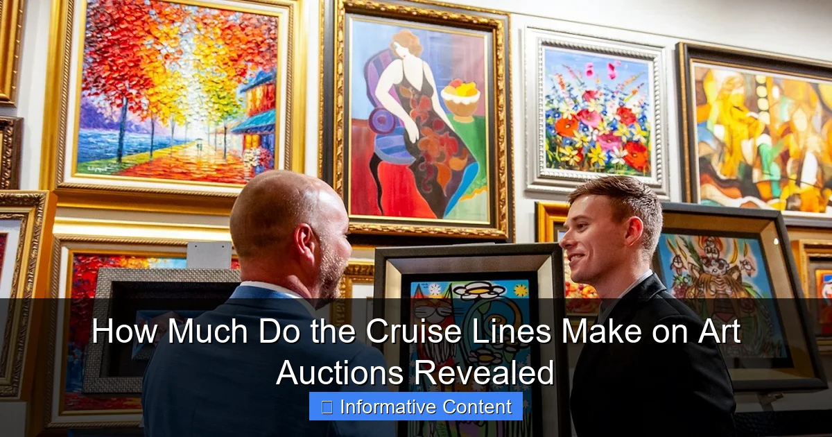 How Much Do the Cruise Lines Make on Art Auctions Revealed