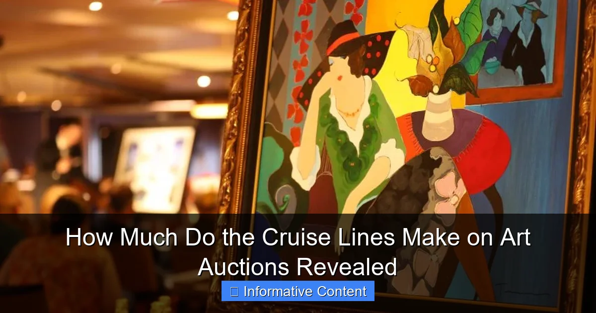 How Much Do the Cruise Lines Make on Art Auctions Revealed
