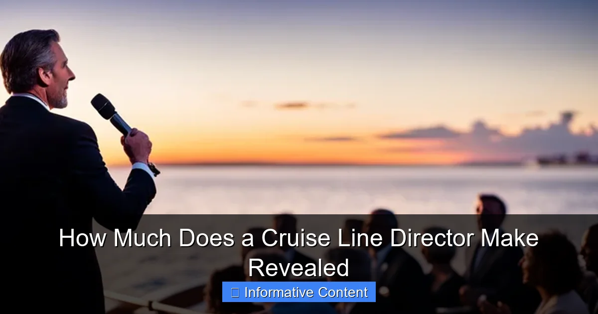 How Much Does a Cruise Line Director Make Revealed