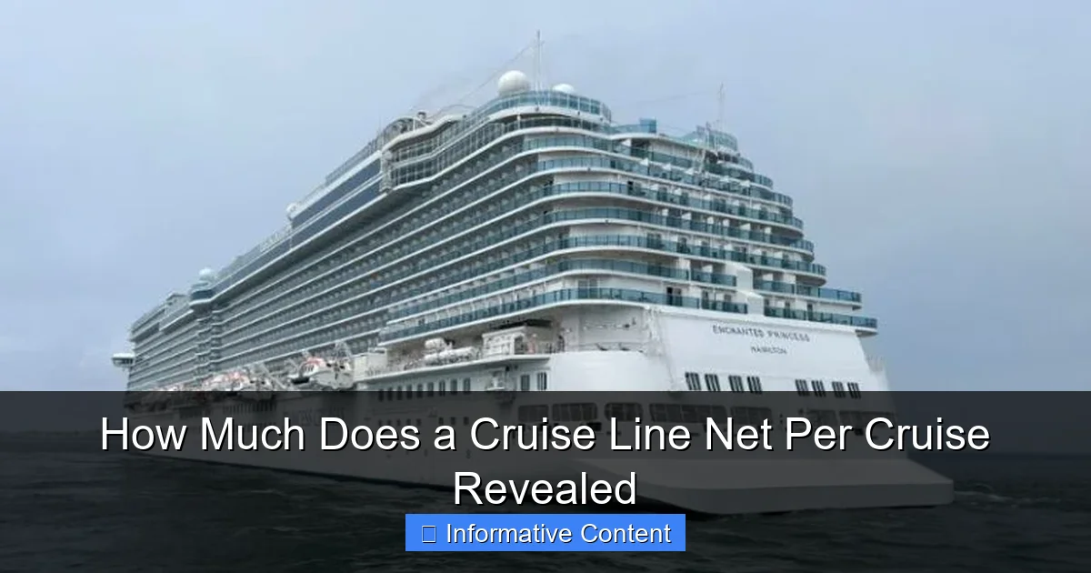 How Much Does a Cruise Line Net Per Cruise Revealed