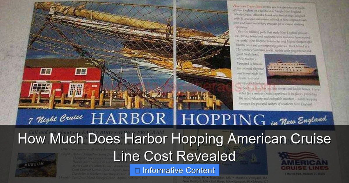 How Much Does Harbor Hopping American Cruise Line Cost Revealed