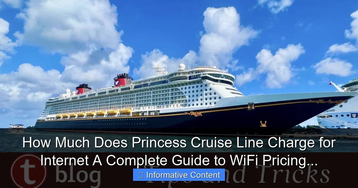 How Much Does Princess Cruise Line Charge for Internet A Complete Guide to WiFi Pricing...