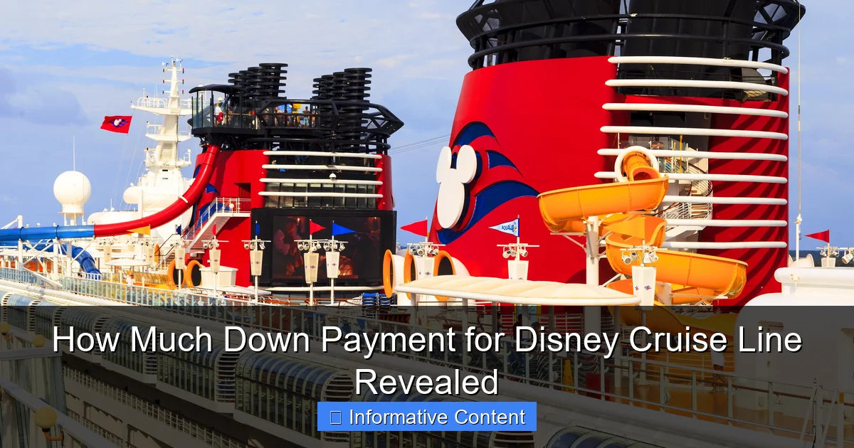 How Much Down Payment for Disney Cruise Line Revealed