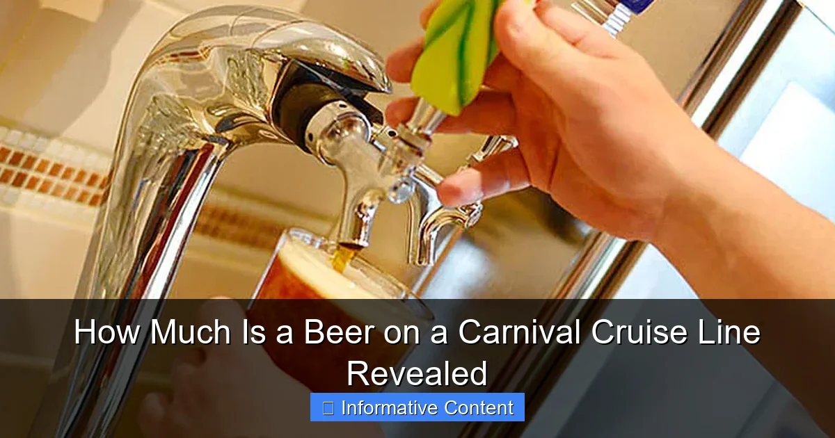 How Much Is a Beer on a Carnival Cruise Line Revealed