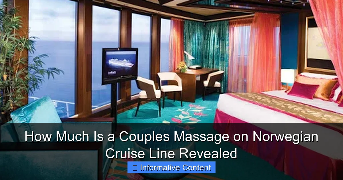 How Much Is a Couples Massage on Norwegian Cruise Line Revealed