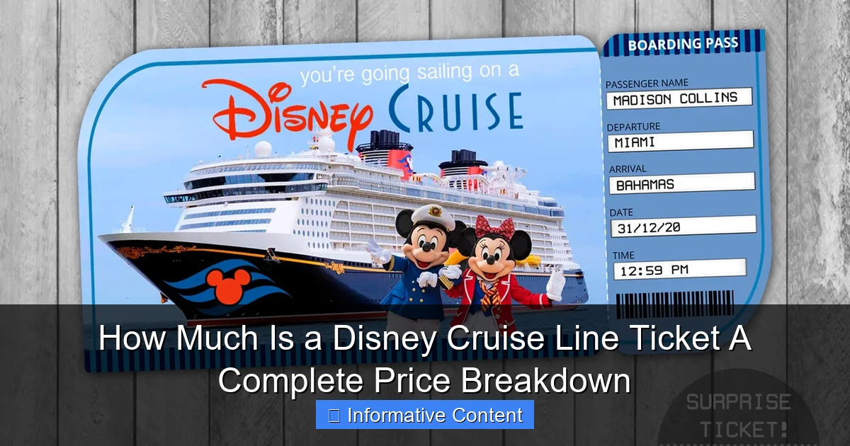 How Much Is a Disney Cruise Line Ticket A Complete Price Breakdown