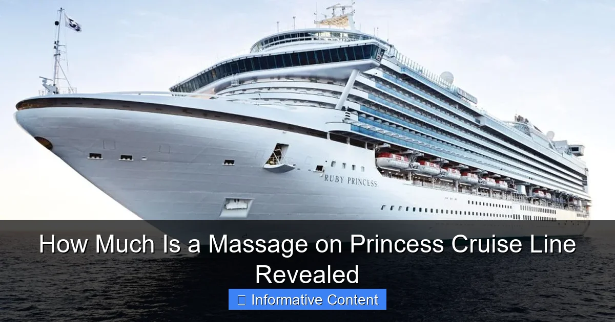 How Much Is a Massage on Princess Cruise Line Revealed