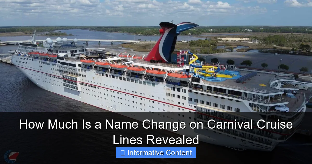 How Much Is a Name Change on Carnival Cruise Lines Revealed