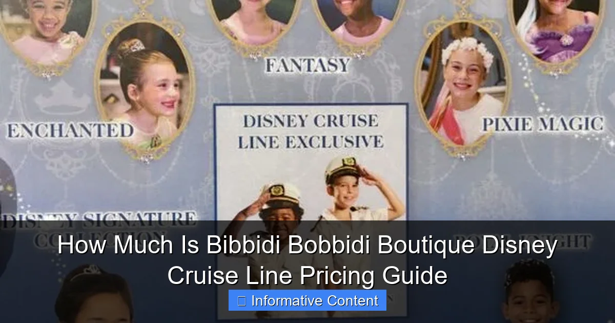 How Much Is Bibbidi Bobbidi Boutique Disney Cruise Line Pricing Guide