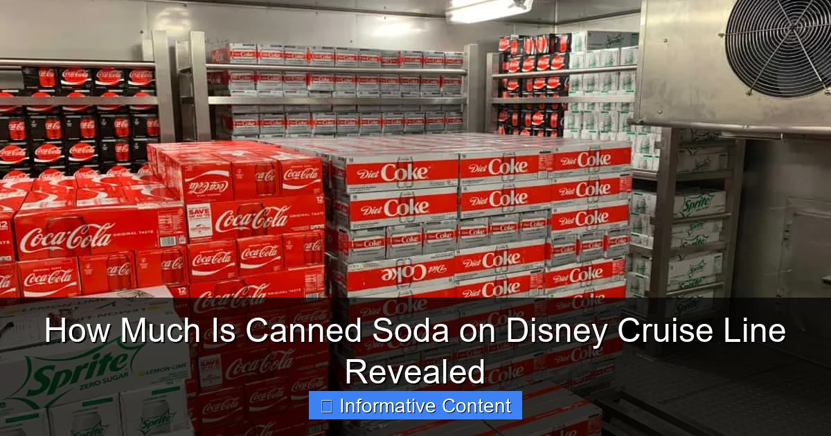 How Much Is Canned Soda on Disney Cruise Line Revealed