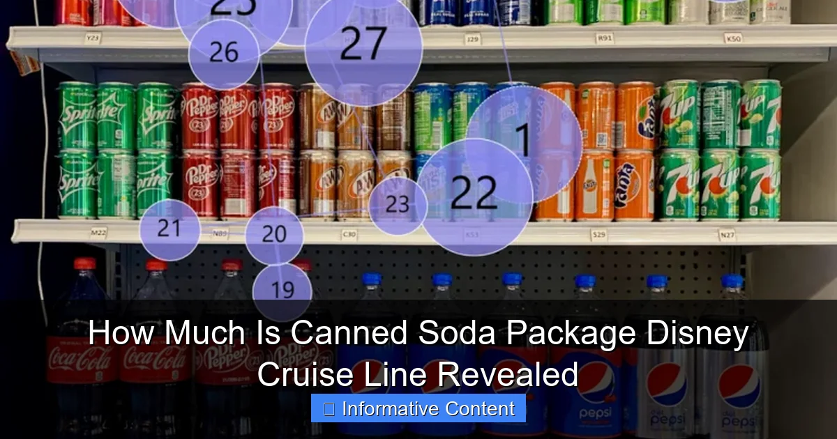 How Much Is Canned Soda Package Disney Cruise Line Revealed