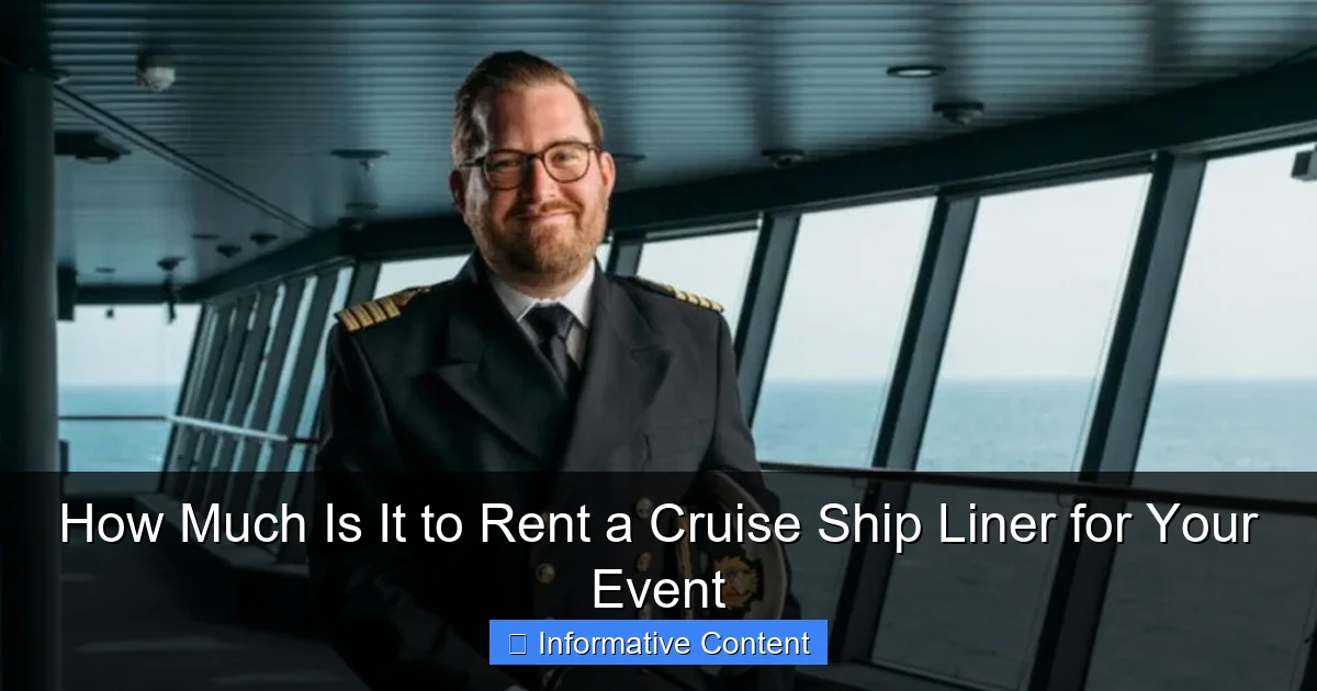 How Much Is It to Rent a Cruise Ship Liner for Your Event