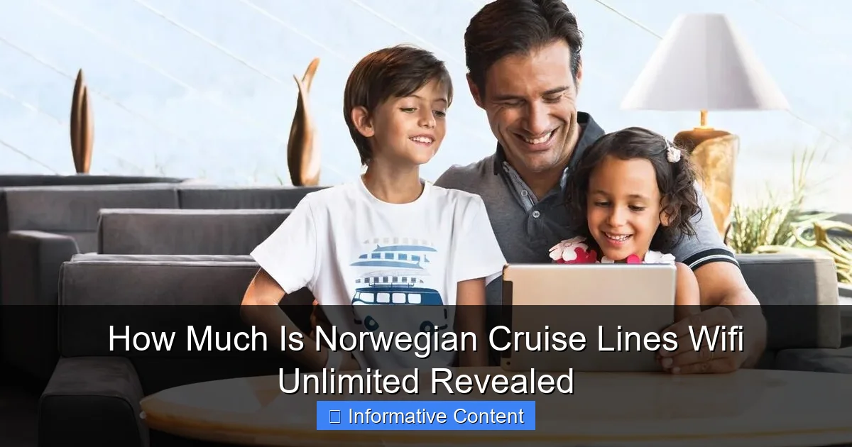 How Much Is Norwegian Cruise Lines Wifi Unlimited Revealed