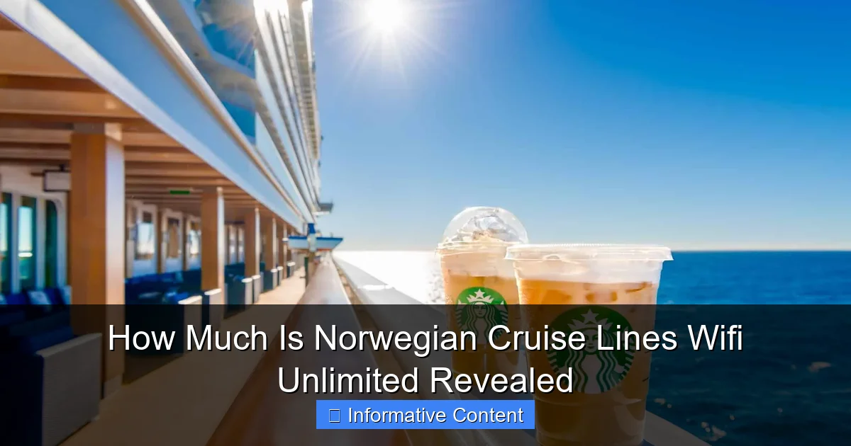 How Much Is Norwegian Cruise Lines Wifi Unlimited Revealed