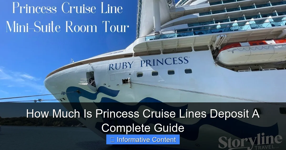 How Much Is Princess Cruise Lines Deposit A Complete Guide