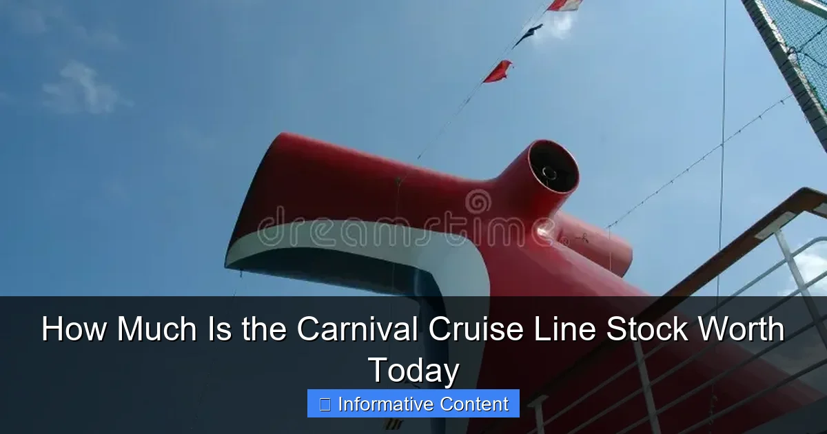 How Much Is the Carnival Cruise Line Stock Worth Today
