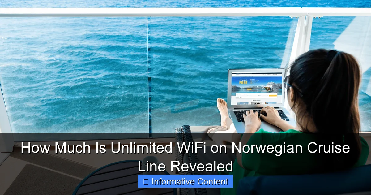 How Much Is Unlimited WiFi on Norwegian Cruise Line Revealed