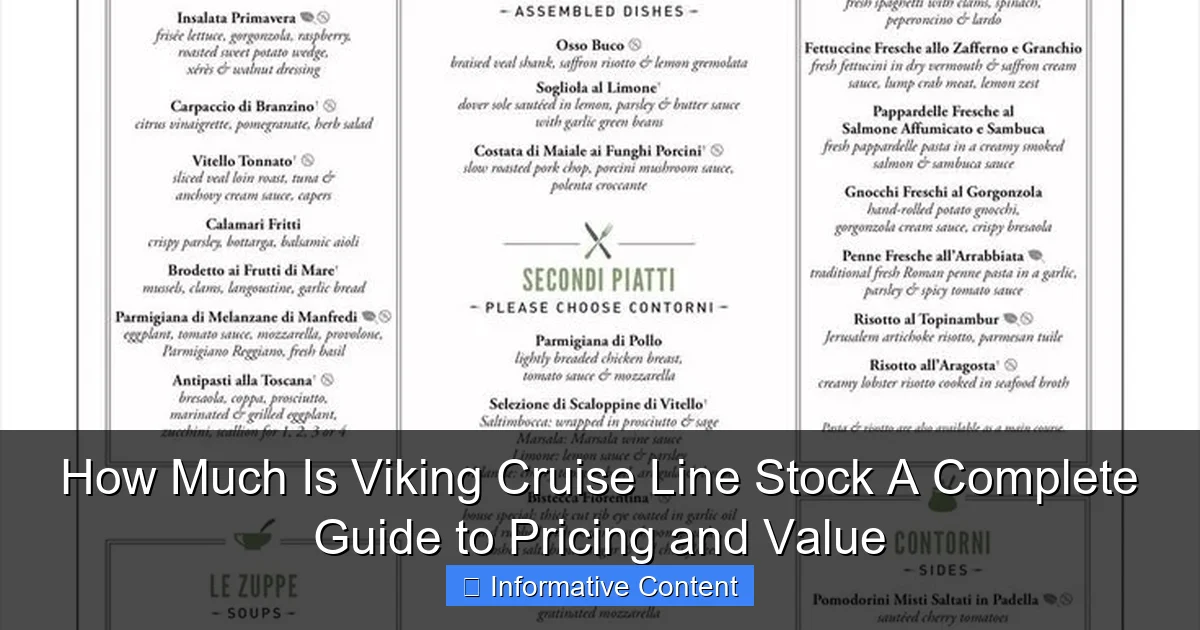 How Much Is Viking Cruise Line Stock A Complete Guide to Pricing and Value