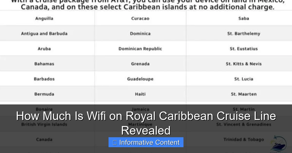 How Much Is Wifi on Royal Caribbean Cruise Line Revealed